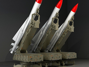 火箭发射台 导弹 火箭3d模型