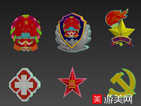 中国政府单位徽标党员共产党少先队标志模型合