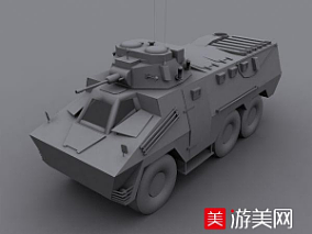 轮式装甲车坦克3d模型