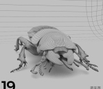 昆虫和甲虫包3D模型