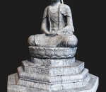 中式石雕佛像3d模型