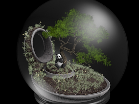 熊猫水晶球