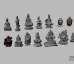 多种类型的中外佛像 佛像雕塑 观音 弥勒佛 泰国佛 雕像