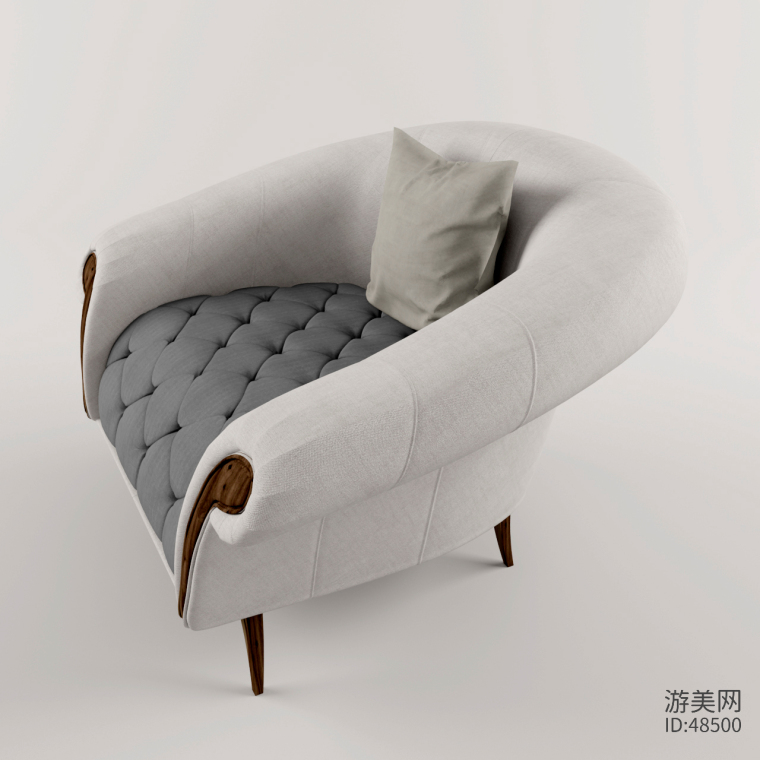 单人椅子沙发模型