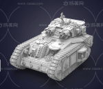 帝国超重型坦克马卡里乌斯（Macharius） 3D打印模型