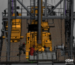 石油钻井机械 带人物动画