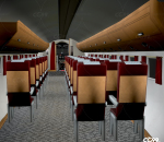 英国小型民航飞机客机 带驾驶舱和客舱