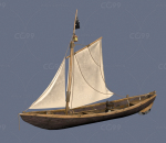 小舟3D模型