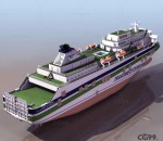 豪华轮船 现代邮轮 大型客船 SISTER CG模型