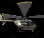 小型直升机 飞机 模型带贴图