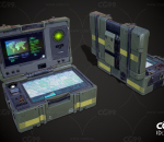 军用电脑 计算机 手提电脑 科幻战术指挥电脑 科幻战术指挥箱