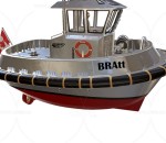 次时代PBR 写实 海上交通工具 载具 小型拖船