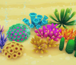 unity模型 水下植物 珊瑚 海草