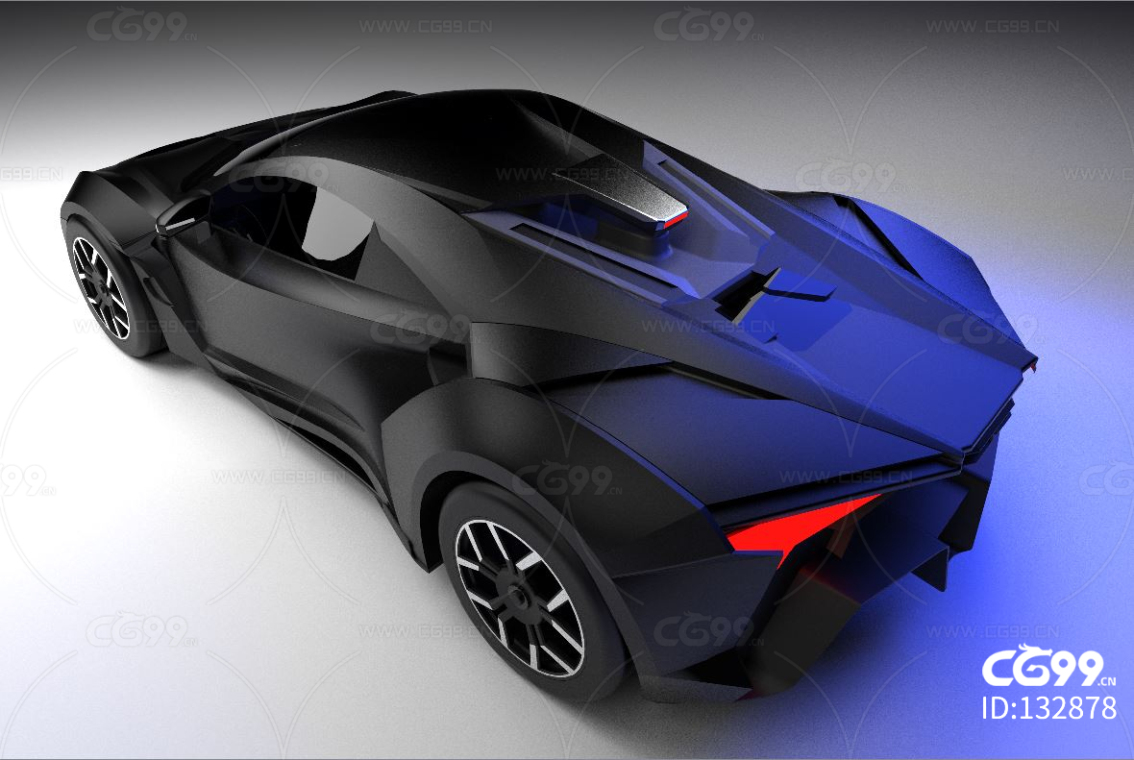 跑车3D模型lykan_fenyr_2020