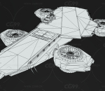 PBR-科幻宇宙飞行航空母舰 飞船