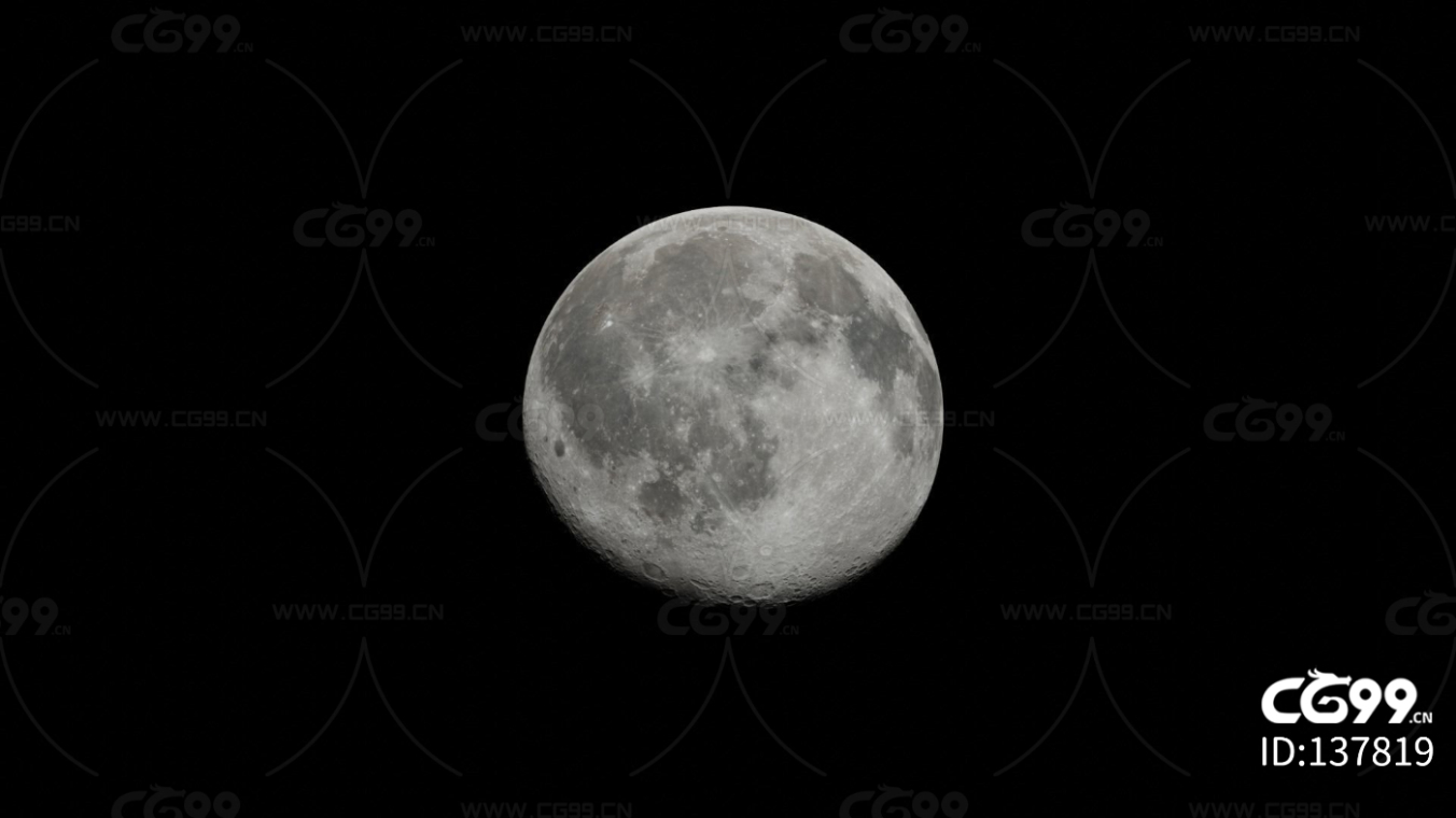 PBR写实月球