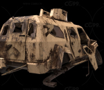 炸毁的装甲车 废弃装甲车 破旧装甲车 装甲车战场残骸 战争废弃车