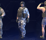 ue4 高质量人物 军人 美国士兵 特种兵 带绑定动画 虚幻4