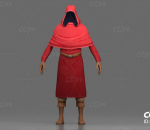 神秘人 红衣人 刺客 兜帽 披风 斗篷 披肩 透明人 信徒 教徒