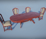 ue4 高质量家用用品 沙发 桌椅 圆桌 真皮椅子 虚幻4