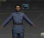 写实红军 红军军官 中年八路军 解放军 士兵 军人模型 男人 影视动画模型