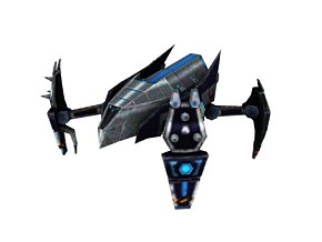 日漫风 骨骼绑定带动作 机甲高达 蓝色自爆机器 3d模型