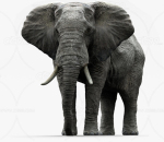 非洲大象 大象 CG大象 野生大象 动物 带8K贴图 带骨骼绑定