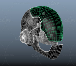 科幻头盔 炫酷头盔 战术头盔 头部防护 特种装备 作战头盔 装备 军事头盔 3D模型