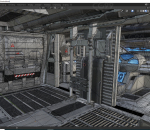 飞船驾驶舱  太空飞船  科幻驾驶室