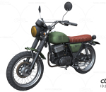 PBR-复古 摩托车