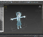 小女孩1 动画模型 FBX文件