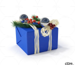 圣诞节礼物模型礼品盒模型 (1)