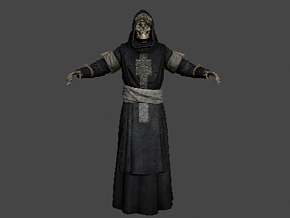 写实 骷髅神父 司祭 次世代 牧师 priest 邪灵 3d模型