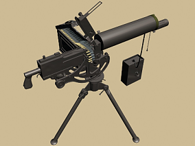 军事武器机关枪3D模型