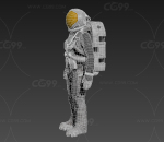 PBR次世代 宇航服 宇航员 宇宙探索 太空服 航天服 飞行装备 3d模型