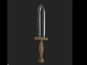 钢 刀 匕首 骑士 剑 军队 武器 冷兵器 刀 3d模型