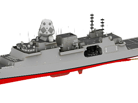 航母 战艇 3d模型