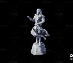 西方石雕 法师 巫师 信仰 雕塑