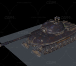 带绑定279坦克模型279军事坦克