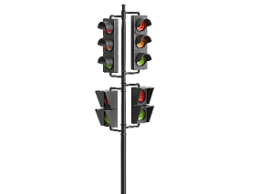 交通灯模型 交通设备模型 交通信号灯 3d模型