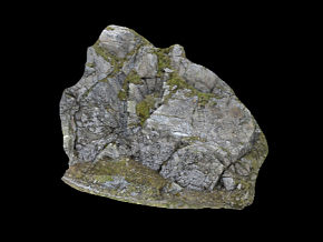 石头、岩石、苔藓石头、森林石头 3d模型