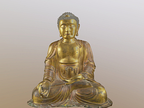 药师佛、座佛、佛神像、佛教雕塑、宗教雕塑、菩萨雕塑、寺庙 3d模型