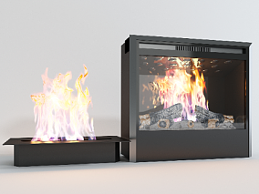 现代取暖火炉 3d模型