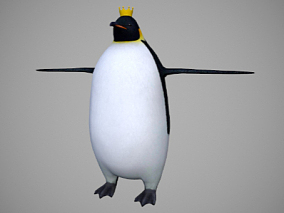 简模 写实 帝企鹅 皇帝企鹅 南极企鹅 3d模型