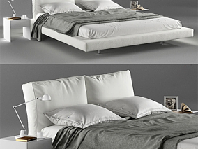 床模型床单模型枕头模型被套模型被子模型台灯
