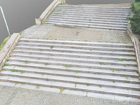 楼梯 台阶 扫描楼梯 写实楼梯 写实台阶   城市公园大楼梯楼梯  道路  3D模型