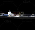 观光小舟 旅游小船 威尼斯小划船 贡多拉 凤尾船 写实小船