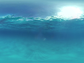 海洋全景图  海底  图片