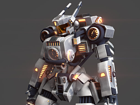 机器人 科幻钢铁机器 战地机器士兵 多种文件格式