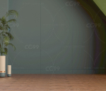 现代空旷室内家居 室内场景 木质地板 蓝色背景墙  卧室空间 客厅休闲空间 办公会客厅 沙发